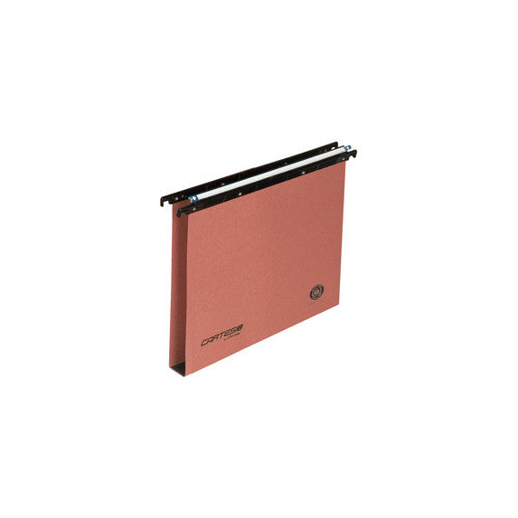 Cartella sospesa Cartesio - cassetto - interasse 38 cm - fondo U 30 mm - 36x25 cm - arancio - Bertesi