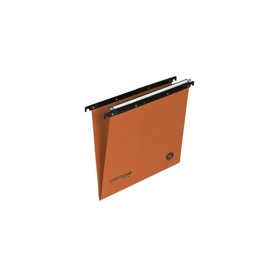 Cartella sospesa Cartesio - cassetto - interasse 38 cm - fondo V - 36x25 cm - arancio -  Bertesi