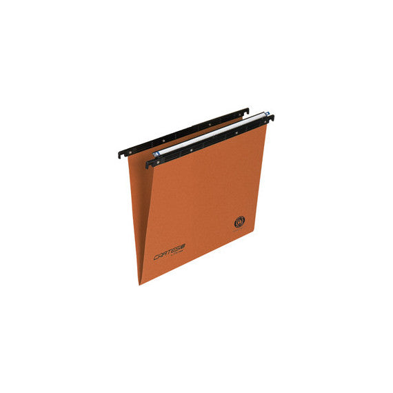 Cartella sospesa Cartesio - cassetto - interasse 39 cm - fondo V - 37x25 cm - arancio - Bertesi