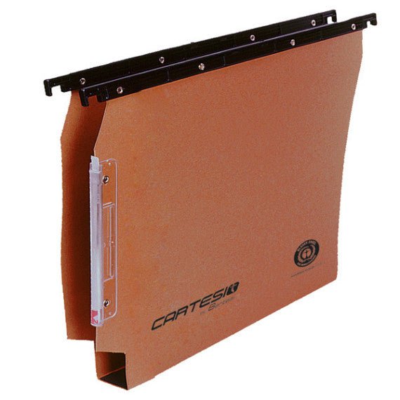 Cartella sospesa Cartesio Ecologica - armadio - 33 cm - fondo U 30 mm - 32,6 x 28 cm - arancio - Bertesi