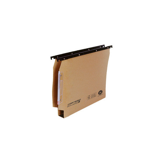 Cartella sospesa Cartesio Ecologica - armadio - 33 cm - fondo U 30 mm - 32,6 x 28 cm - avana - Bertesi