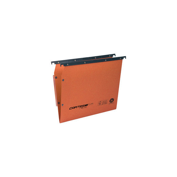 Cartella sospesa Cartesio Plus - armadio - interasse 33 cm - fondo V - 32,6x28 cm -  arancio - Bertesi
