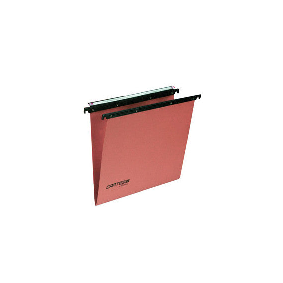 Cartella sospesa Cartesio Plus - cassetto - interasse 39 cm - fondo V - 37x25 cm -  arancio - Bertesi