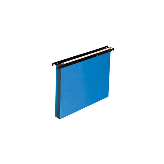 Cartella sospesa Cartesio PP - cassetto - PPL - interasse 39 cm - fondo U - 37x25 cm - blu - Bertesi