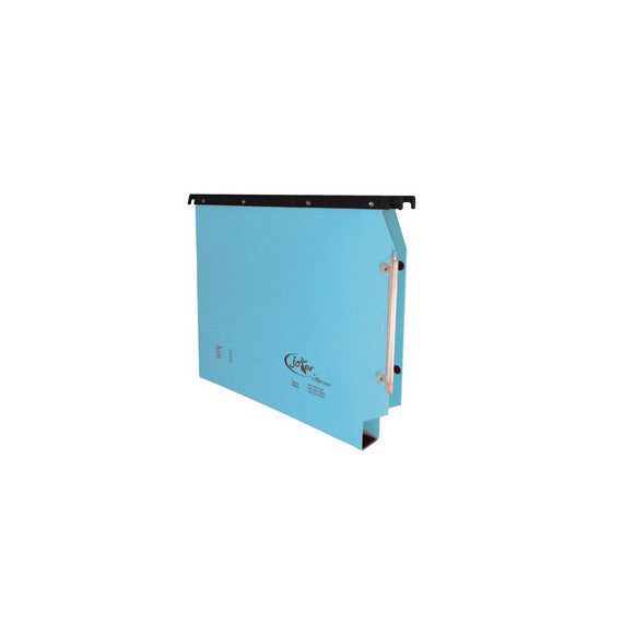 Cartella sospesa Joker - armadio - interasse 33 cm - fondo U-3 cm - 32,6x28 cm - blu - Bertesi