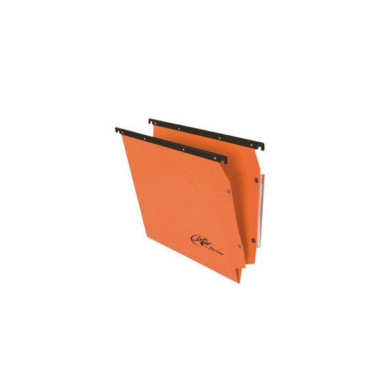 Cartella sospesa Joker - armadio - interasse 33 cm - fondo V - 32,6x28 cm - arancio - Bertesi