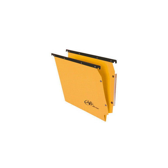 Cartella sospesa Joker - armadio - interasse 33 cm - fondo V - 32,6x28 cm - giallo - Bertesi