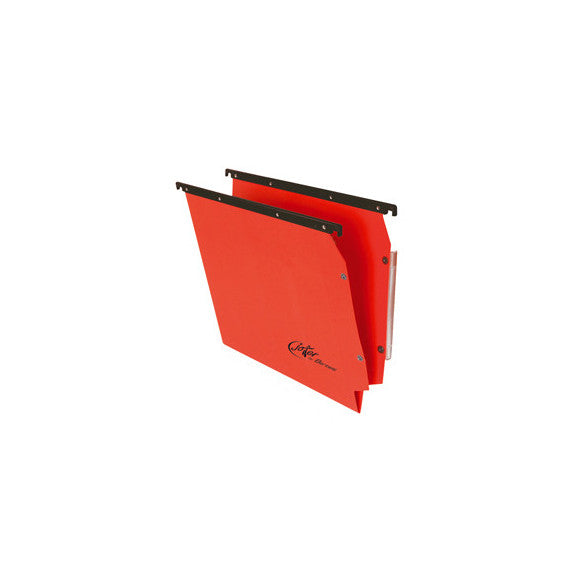 Cartella sospesa Joker - armadio - interasse 33 cm - fondo V - 32,6x28 cm - rosso - Bertesi