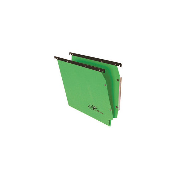 Cartella sospesa Joker - armadio - interasse 33 cm - fondo V - 32,6x28 cm - verde - Bertesi