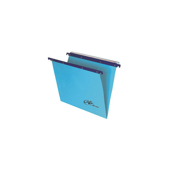 Cartella sospesa Joker - cassetto - interasse 33 cm - fondo V - 31,2x25 cm - blu - Bertesi