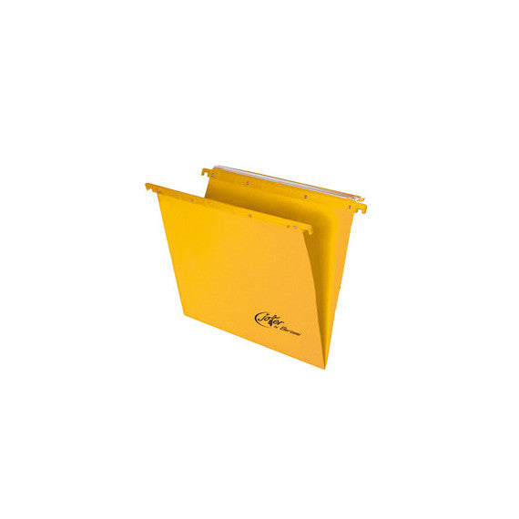 Cartella sospesa Joker - cassetto - interasse 33 cm - fondo V - 31,2x25 cm - giallo - Bertesi