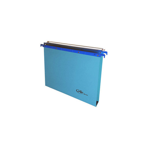Cartella sospesa Joker - cassetto - interasse 39 cm - fondo U 3 cm - 37x25 cm - blu - Bertesi