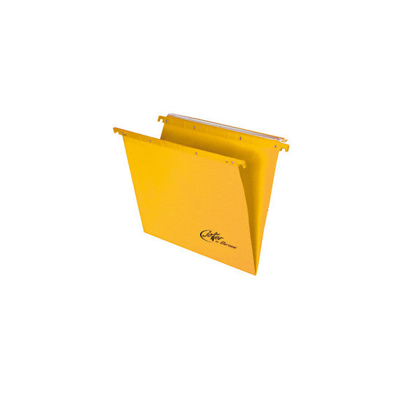 Cartella sospesa Joker - cassetto - interasse 39 cm - fondo V - 37x25 cm - giallo - Bertesi