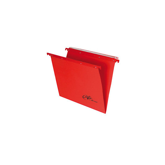 Cartella sospesa Joker - cassetto - interasse 39 cm - fondo V - 37x25 cm - rosso - Bertesi