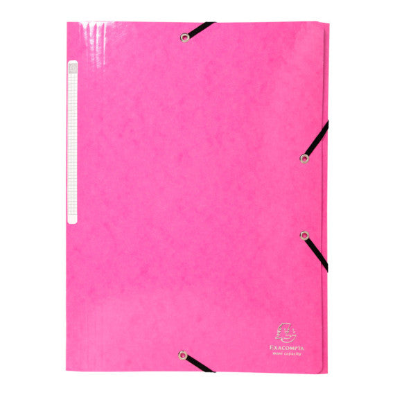 Cartelle 3L con elastici Iderama - A4 - 10 colori assortiti - Exacompta