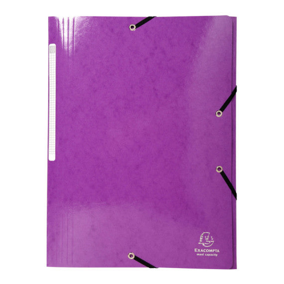 Cartelle 3L con elastici Iderama - A4 - 10 colori assortiti - Exacompta