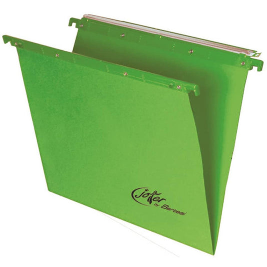 Cartelle sospese orizzontali per cassetti Linea Joker 33 cm fondo V - verde conf. 25 pezzi 400/330 LINK - A6