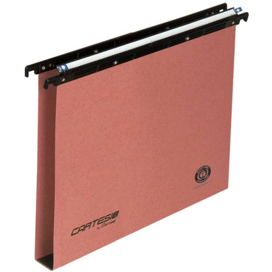 Cartelle sospese per cassetti CARTESIO 33 cm. fondo U3 arancio Conf. 50 pezzi - 100/330 3-B2