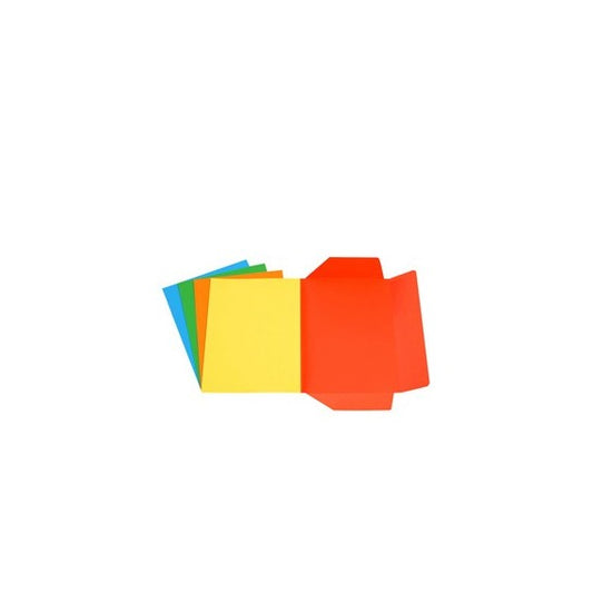 Cartellina 3 lembi - 200 gr - 25 x 34,5 cm - cartoncino bristol - 5 colori assortiti - Starline - conf. 25 pezzi