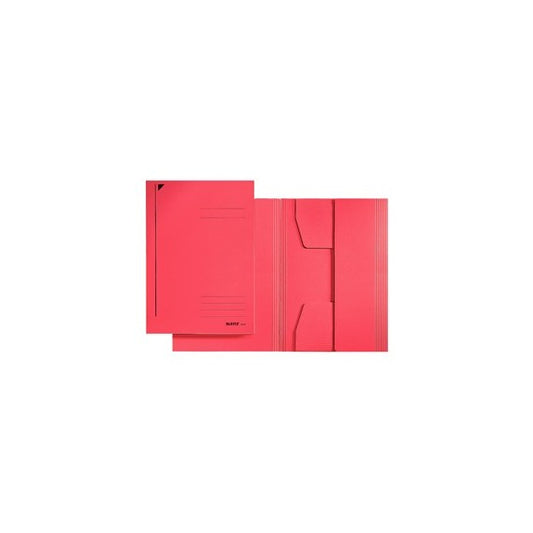 Cartellina 3 lembi - 430 gr - 24,3 x 34 cm - rosso - Leitz