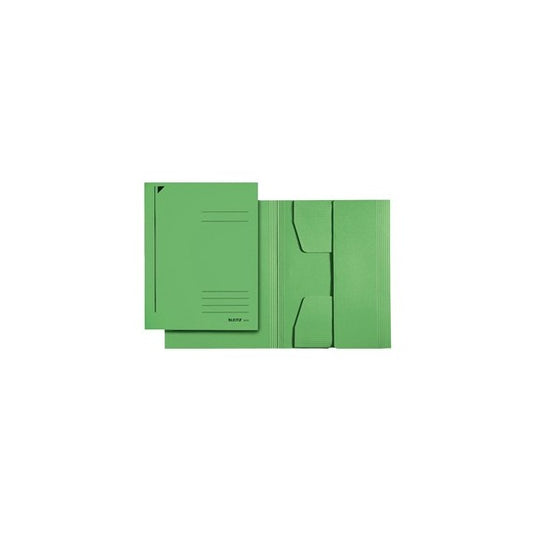 Cartellina 3 lembi - 430 gr - 24,3 x 34 cm - verde - Leitz