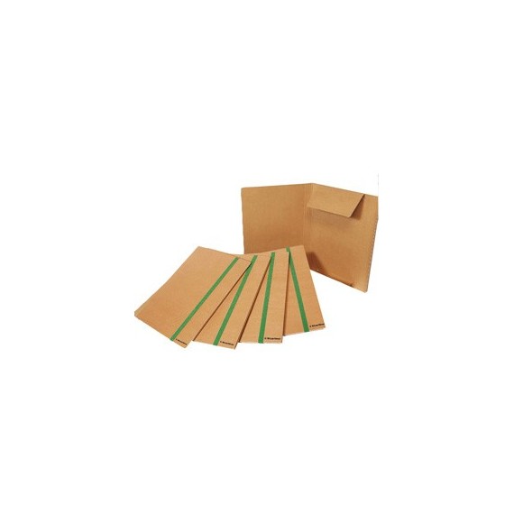 Cartellina 3 lembi - con elastico piatto 20 mm - 25 x 35 cm - cartoncino FSC - avana- Starline