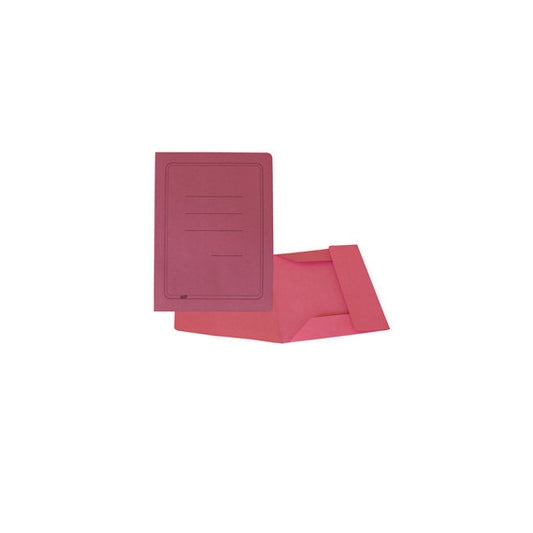 Cartellina 3 lembi - con stampa - 200 gr - 25 x 33 cm - magenta - Cartotecnica del Garda - conf. 50 pezzi