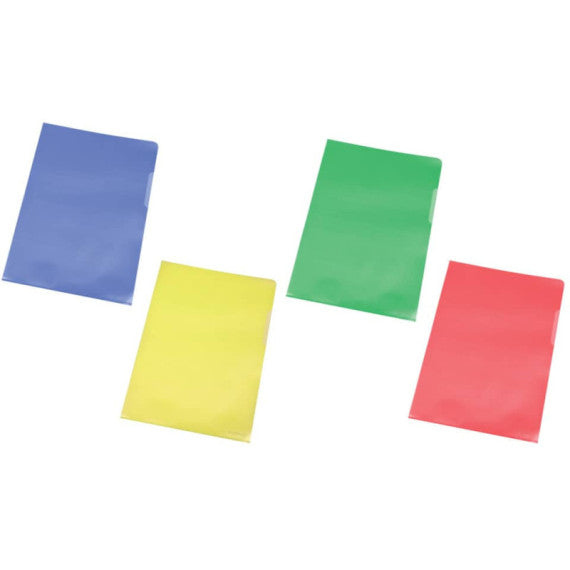 Cartellina a L Q-Connect ppl A4 giallo conf. da 100 - KF00308