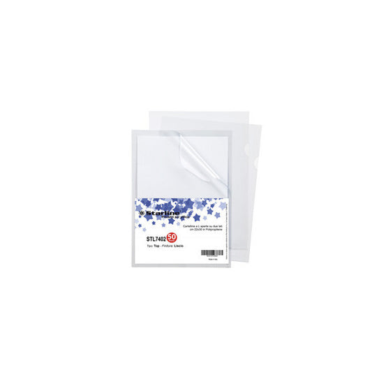 Cartellina a L Top - liscio - 22 x 30 cm - trasparente - Starline - conf. 50 pezzi