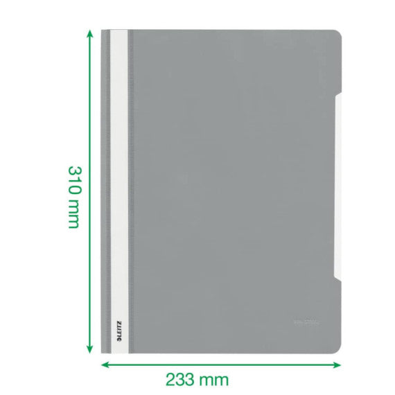 Cartellina ad aghi con clip Leitz in PVC A4 verde 41910055
