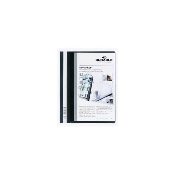 Cartellina ad aghi Duraplus - copertina personalizzabile - 21x29,7 cm - nero - Durable