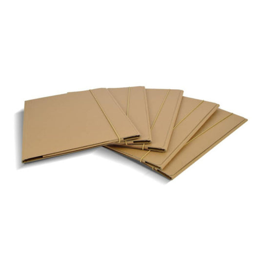 Cartellina con alette Euro-cart Eco Elite 25x35 cm con elastico conf. da 30 avana - CPEECO