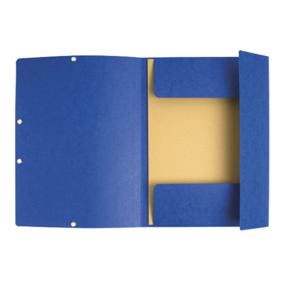 Cartellina con elastico - cartoncino Lustrè - 3 lembi - 24 x 32 cm - colori assortiti - Exacompta