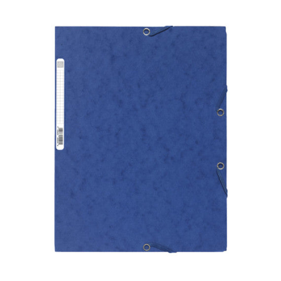 Cartellina con elastico - cartoncino Lustrè - 3 lembi - 24 x 32 cm - colori assortiti - Exacompta