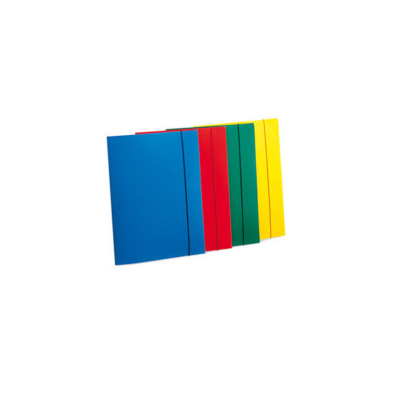 Cartellina con elastico - PPL - 3 lembi - 23,5x34,5 cm - azzurro - Fellowes