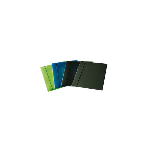 Cartellina con elastico - PPL - 3 lembi - 23,5X34,5 cm - trasparente grigio fumè - Fellowes