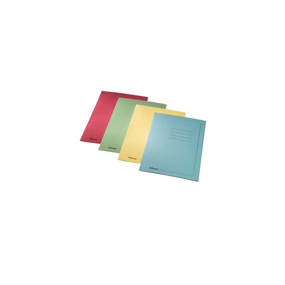 Cartelline 3 lembi - con stampa - 295 gr - 25x35 cm - giallo - Esselte - conf. 25 pezzi