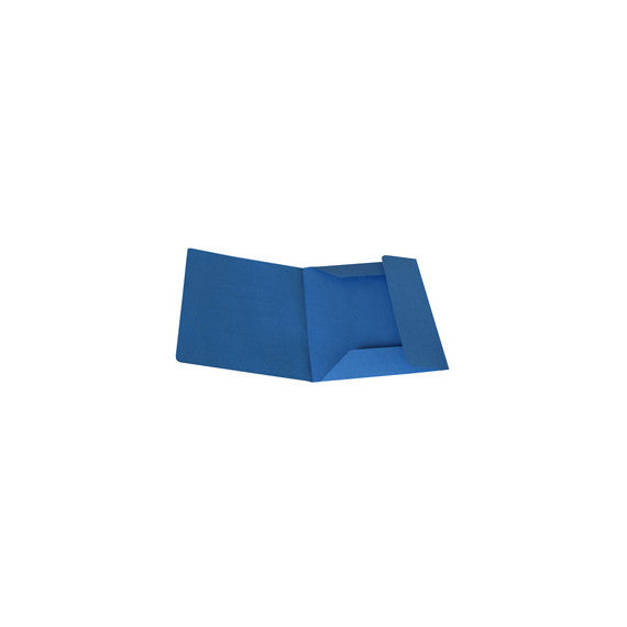 Cartelline 3 lembi - senza stampa - cartoncino Manilla 200 gr - 25x33 cm - azzurro - Cartotecnica del Garda - conf. 50 p