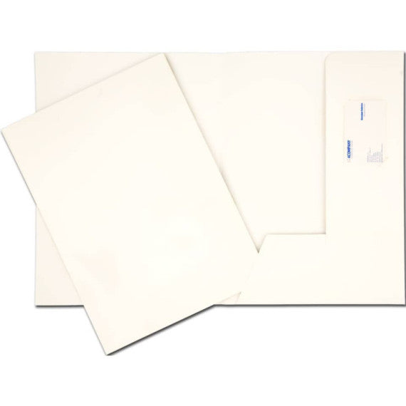Cartelline a 2 lembi 4Mat A4 in bindakote 250 g/m² con alloggio biglietti da visita  cf. da 10 pz - 3740