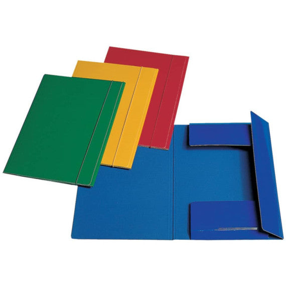 Cartelline a 3 lembi Esselte C46 con elastico tondo 25x35 cm 550 g/m² verde 390346180