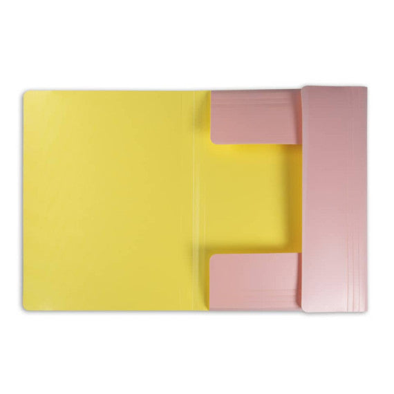 Cartelline a 3 lembi Leonardi ViceVersa A4 25,5 x 35,5 cm conf. da 4 colori assortiti - 100041254