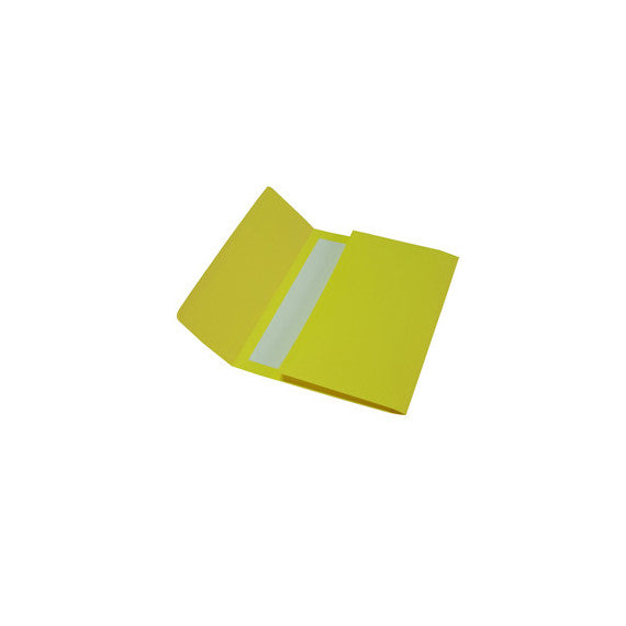 Cartelline a busta - cartoncino Bristol 200 gr - 26x34 cm - giallo - Cartotecnica del Garda - conf. 25 pezzi