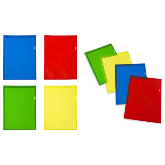 Cartelline a L in PVC Sei Rota Capri 61 R Color altissimo spessore - verde A4 - conf. 10 pezzi - 26306205
