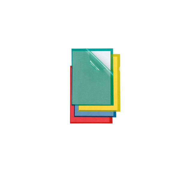 Cartelline a L Poli 150 Color - PPL - buccia - 21x29,7 cm - blu - Sei Rota - conf. 25 pezzi