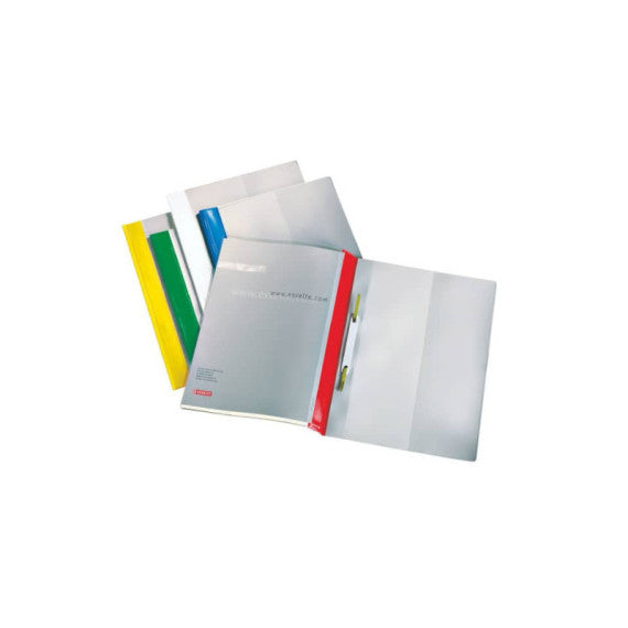 Cartelline ad aghi con clip Esselte Quotation File 23,8x31 cm pvc semirigido verde  conf. da 25 - 28360