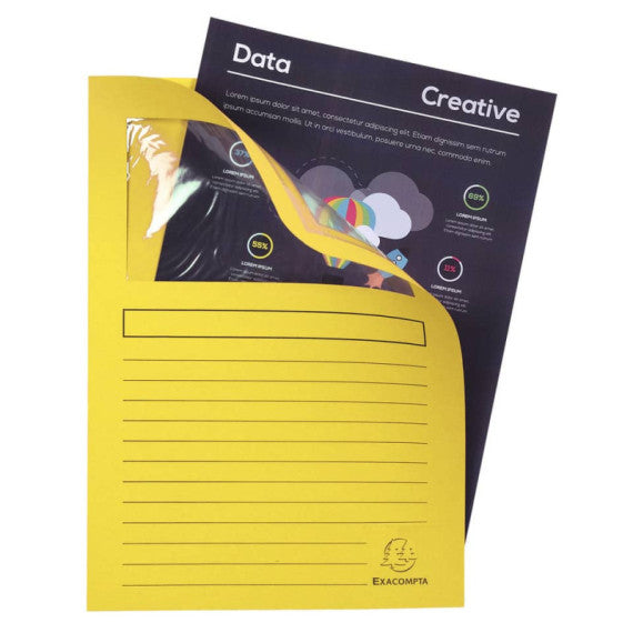 Cartelline con finestra Exacompta Forever® A4 cartoncino 120 g/m² lilla conf. 100 pezzi - 50101E
