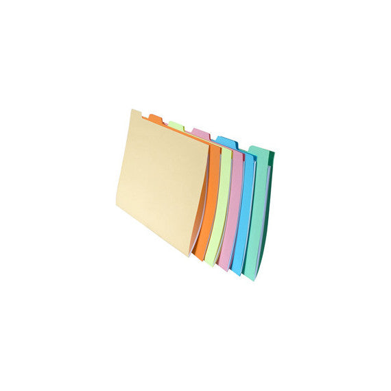 Cartelline con tacca per cartelle sospese - cassetto - 240 gr - 24x32 cm - Exacompta - conf. 6 pezzi
