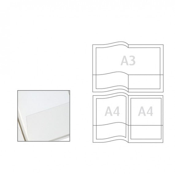 Cartelline con tasche Capri 69/T2 - PVC - 21 x 29,7 cm - cristallo - Sei Rota - conf. 5 pezzi