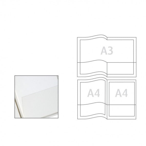 Cartelline con tasche Capri 69/T2 - PVC - 21 x 29,7 cm - cristallo - Sei Rota - conf. 5 pezzi