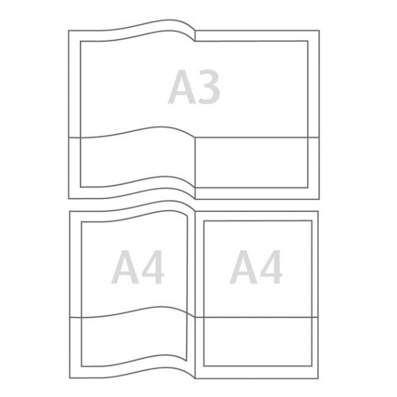 Cartelline con tasche Capri 69/T2 - PVC - 21 x 29,7 cm - cristallo - Sei Rota - conf. 5 pezzi